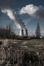 Doel Nuclear Power Station, Antwerp, Belgium JANUARY 17 2015 Royalty Free Stock Photo
