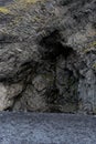 Vik basalt cave entrance