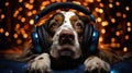 The dog is afraid of fireworks. Overcoming anxiety in dogs. Use of headphones. Calming CBD.