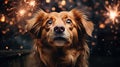 The dog is afraid of fireworks. Overcoming anxiety in dogs. Use of headphones. Calming CBD.