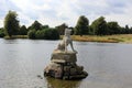 Dog of Alcibiades sculpture in the Upper Pond, Petworth Park