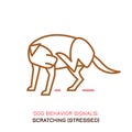 Dog behavior icon