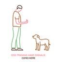 Dog behavior icon