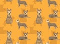 Dog Berger Picard Background Seamless Wallpaper