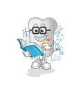 Dog bone geek cartoon. cartoon mascot vector