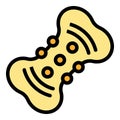 Dog bone toy icon vector flat Royalty Free Stock Photo