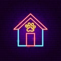 Dog Booth Neon Sign Royalty Free Stock Photo