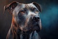 Dog breed German Dog of giant size. dark background