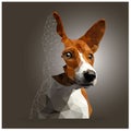 Dog breed Jack Russell Terrier polygonal Royalty Free Stock Photo