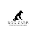 DOG Care, Pet lovers logo inspirations, lovely pet logo brands, logo for your animal care center Royalty Free Stock Photo