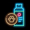 Dog Care Spray neon glow icon illustration Royalty Free Stock Photo