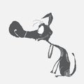 Dog caricature cartoon