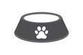 Dog, cat, animal or pet, food bowls, vector illustration. Badge. Web design