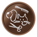 Dog and cat - Grooming logo