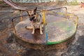 Dog and children`s carousel