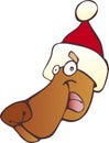 Dog in christmas cap Royalty Free Stock Photo