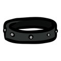 Dog collar - Hand Drawn Doodle Icon Royalty Free Stock Photo
