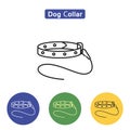 Dog Collar line icon Royalty Free Stock Photo