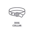 Dog collar line icon, outline sign, linear symbol, vector, flat illustration Royalty Free Stock Photo