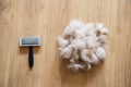 Brush for dog hair Royalty Free Stock Photo