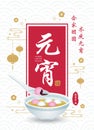 Yuan Xiao Jie or Chinese lantern festival - Tang Yuan sweet dumpling soup