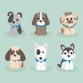 Dog cute Cartoon Design Vector Cartoons Design