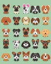 Dog cute Cartoon Design Vector puppy dog Cartoons Design Royalty Free Stock Photo