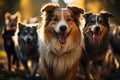 A dog daycare center, where furry pals gather for a day filled with fun, frolic, and furry friendships. This Royalty Free Stock Photo