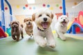 Dog daycare concept. Ai generative Royalty Free Stock Photo