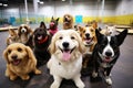 Dog daycare concept. Ai generative