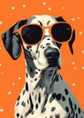 Dog design funny animal puppy pets portrait canine purebred glasses cute