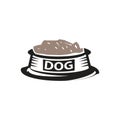 Dog dish illustration Royalty Free Stock Photo