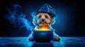 Halloween Witch Dog Royalty Free Stock Photo