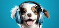 Dog earing music, AI generated