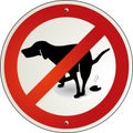 Dog excrement to ban Royalty Free Stock Photo