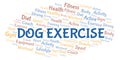 Dog Exercise word cloud Royalty Free Stock Photo