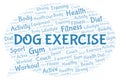 Dog Exercise word cloud Royalty Free Stock Photo