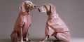 dog fashion latex funny stylish concept art animal colourful pet. Generative AI.