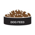 Dog feed icon