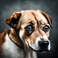 A dog feeling sad - ai generated image Royalty Free Stock Photo