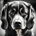 A dog feeling sad - ai generated image Royalty Free Stock Photo