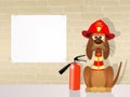 Dog firefighter Royalty Free Stock Photo
