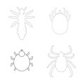 dog flea icon vector Royalty Free Stock Photo