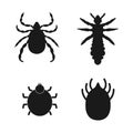 dog flea icon vector Royalty Free Stock Photo
