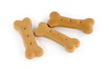 Dog food biscuit shaped like bones