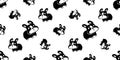 dog french bulldog seamless pattern puppy vector pet cartoon doodle Royalty Free Stock Photo