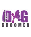 Dog groomer graphic