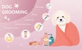 Dog grooming concept