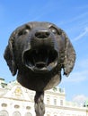 Dog head in garden of Belvedere Palace, Vienna, Austria Royalty Free Stock Photo