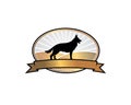 K9 dog training breeding farm logo